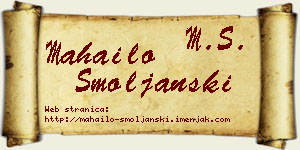 Mahailo Smoljanski vizit kartica